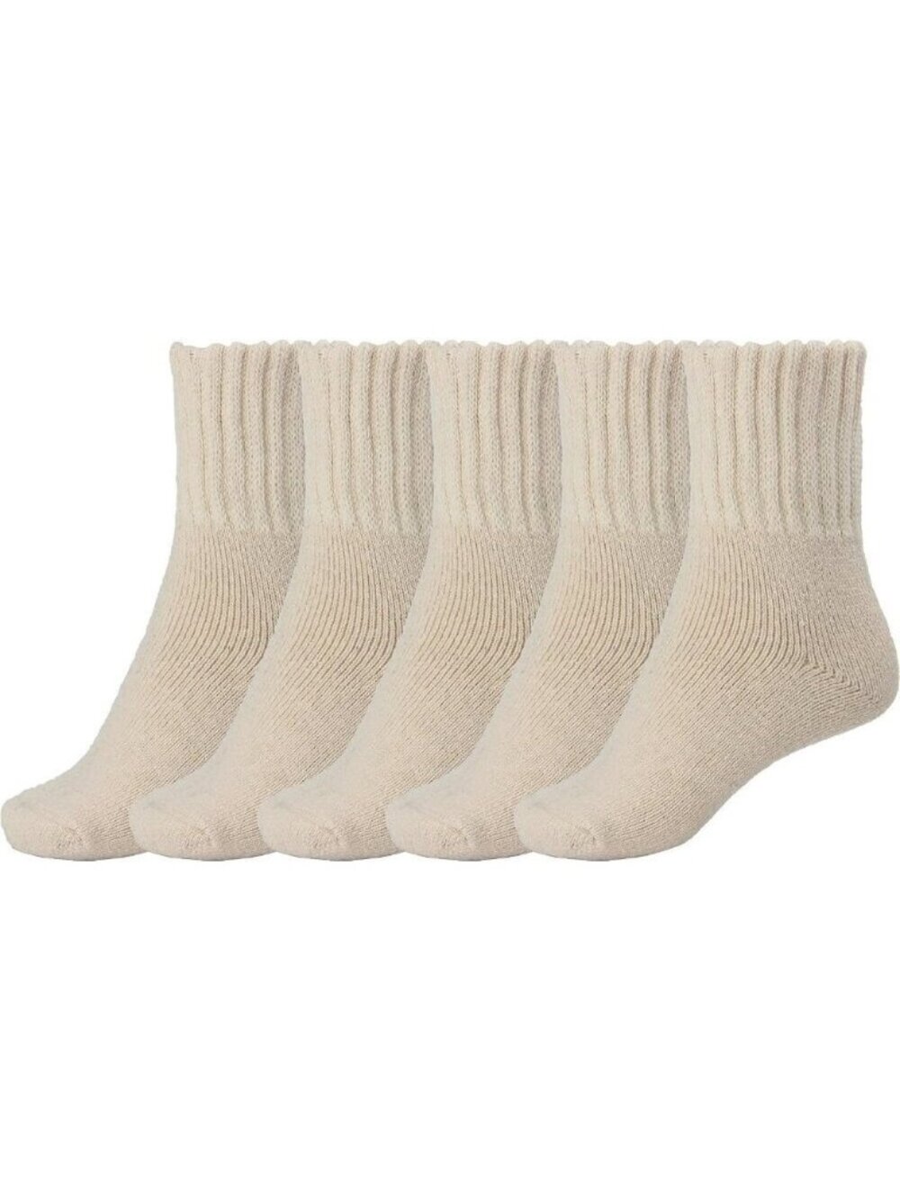 BenSorts Women 5 Packs Beige Winter Thick Warm 75%polyester /15%acrylBoots Socks